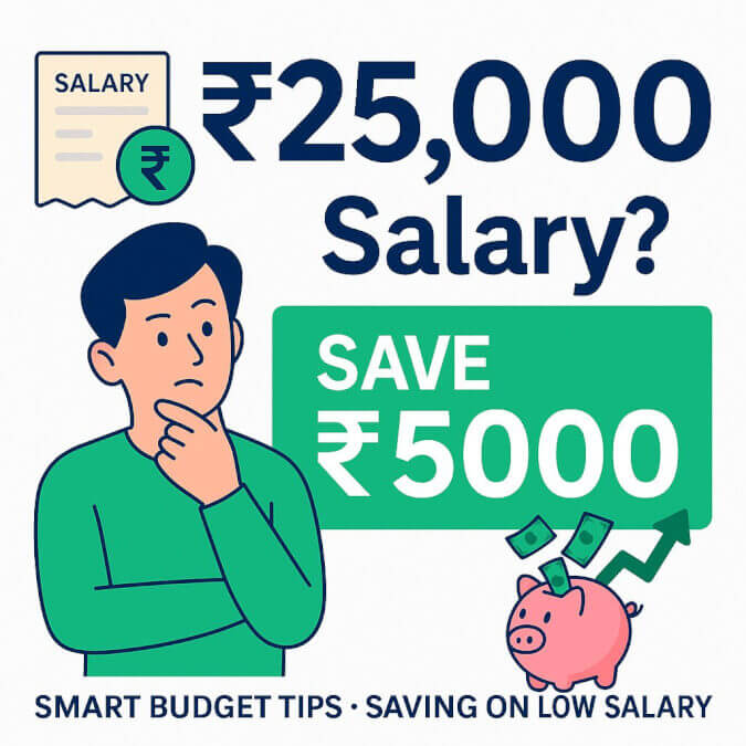 How to Save ₹5000 Per Month on a ₹25,000 Salary in India (Easy Plan)