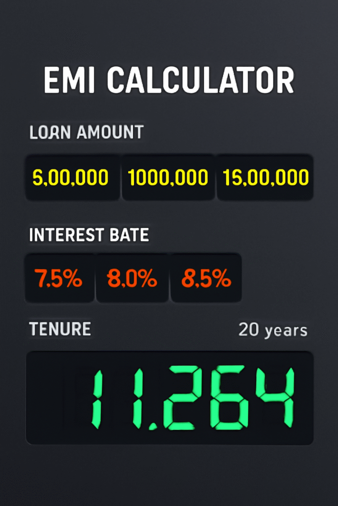 Best Paysense Loan Guide 2025: Secure & Smart Personal Finance Solution 13 EMI calculator screenshot with variable interest rates highlighted