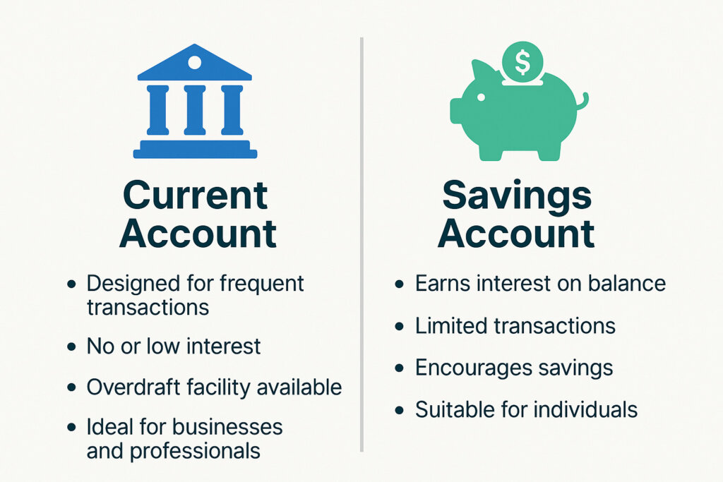 Kotak Mahindra Bank Current Account – Features, Benefits & Online Opening 2025 12 Visual comparison between current account and savings account features
