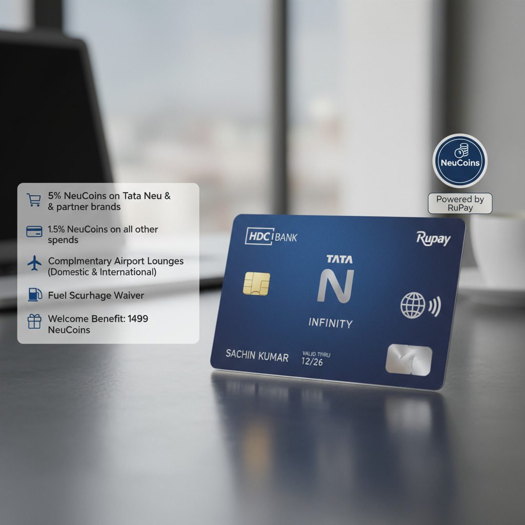 Get Lifetime-Free HDFC Tata Neu Infinity Credit Card Benefits & How to Apply (2025) 1 Get Lifetime-Free HDFC Tata Neu Infinity Credit Card Benefits & How to Apply (2025)